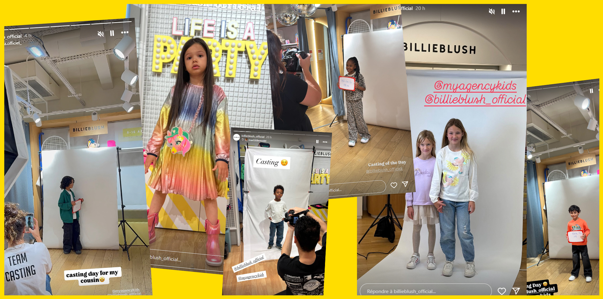 You are currently viewing Billieblush lance son premier casting avec My Agency Kids